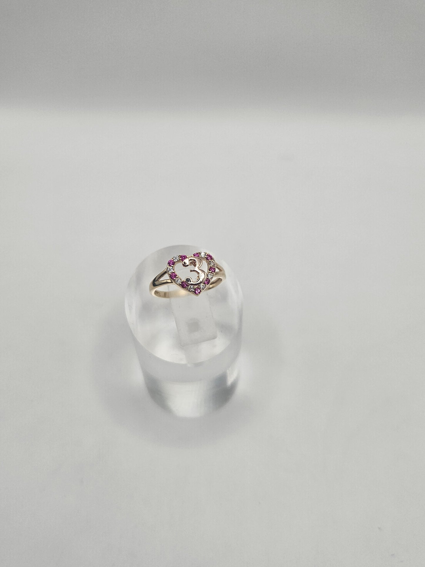 Anillo 3 años 14k