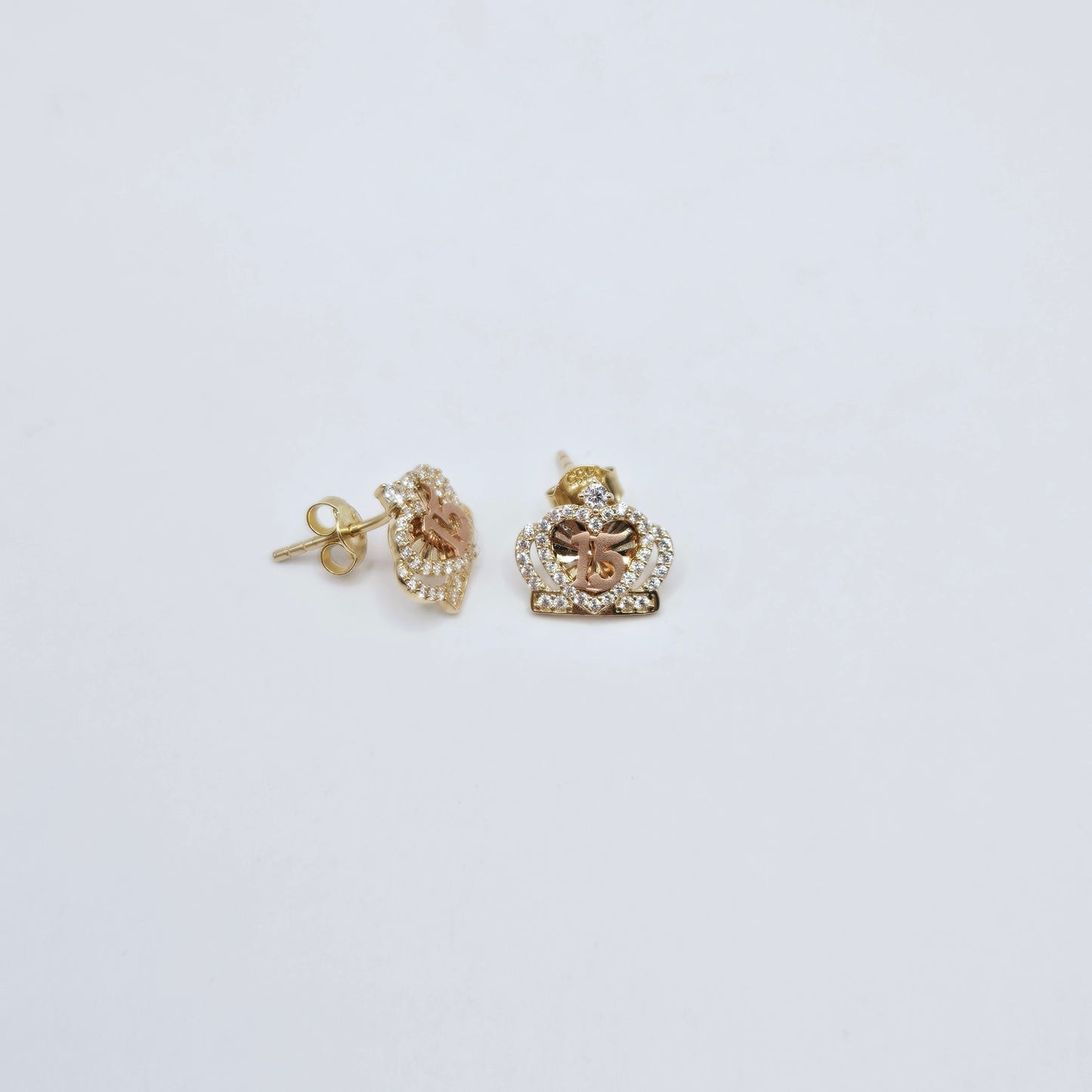 Aretes para 15 años 14k