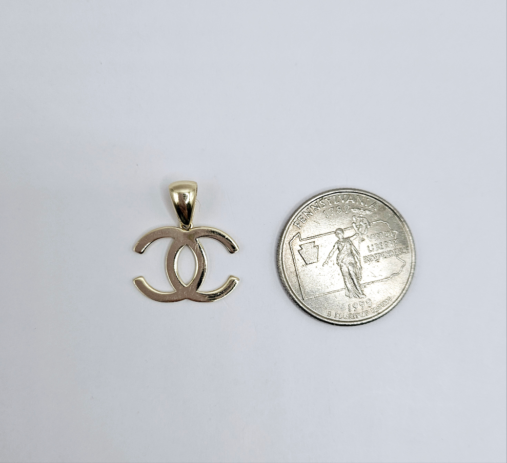 Set de aretes y pendiente CC 14k