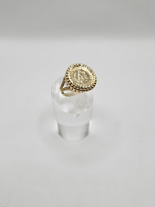 Anillo de moneda 14k