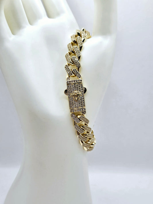 Esclava con zirconias 14k
