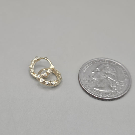 Arracadas pequeñas 14k