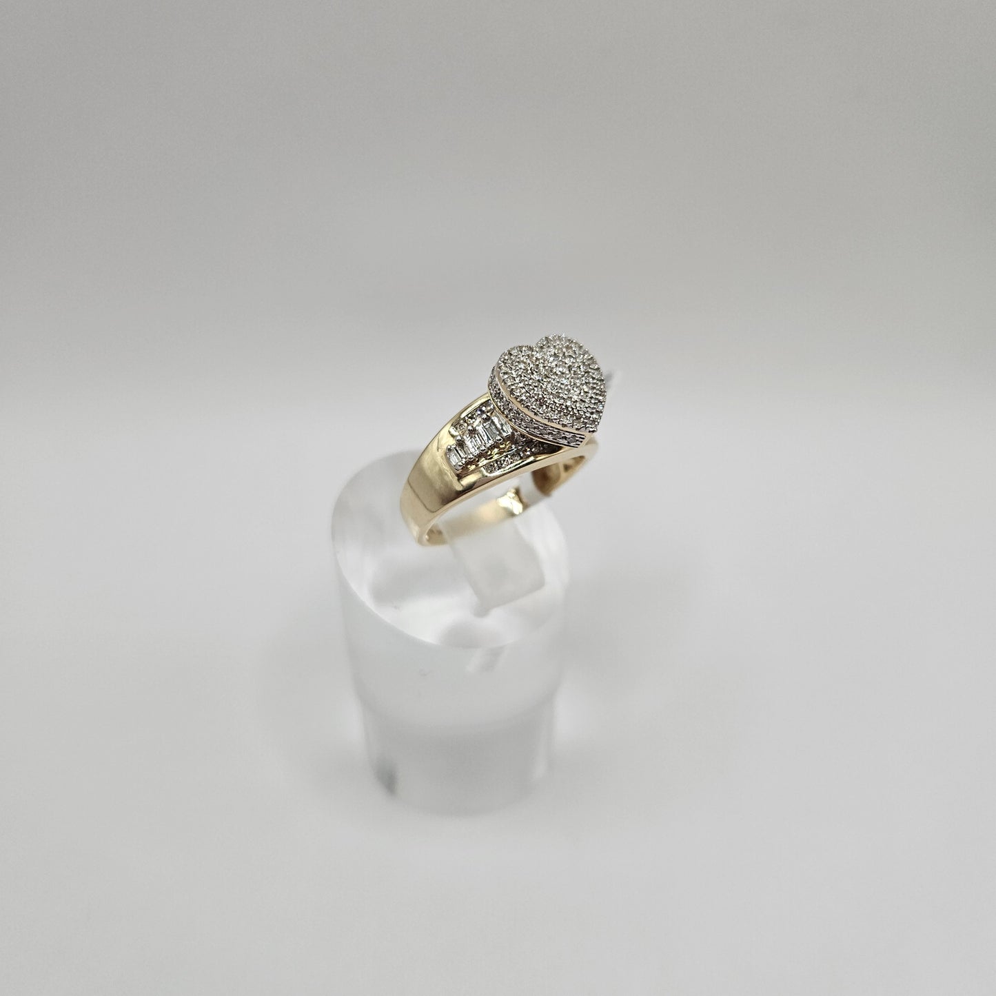 Anillo Diamantes Naturales 10k