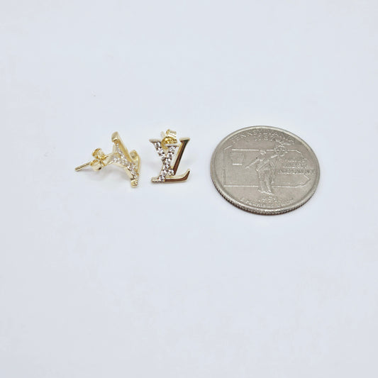 Aretes LV 14k