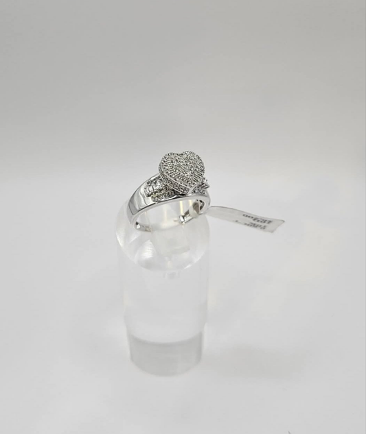 Anillo de Diamantes Naturales 10k