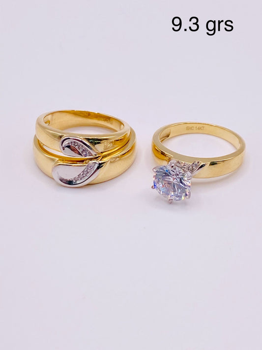 Anillos de matrimonio 14k